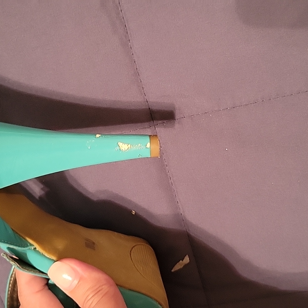 Turquoise heels - Picture 3 of 4
